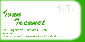 ivan tremmel business card