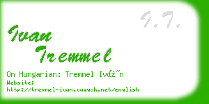 ivan tremmel business card